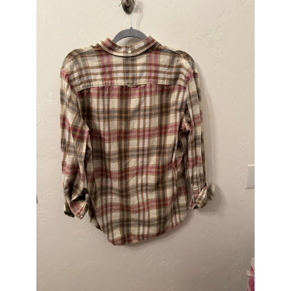 Men's button down plaid shirt by 1901 size large - Picture 3 of 3